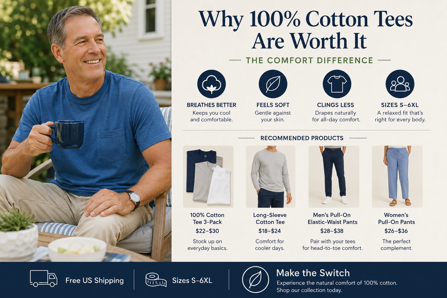 Why 100% Cotton Tees Are Worth It