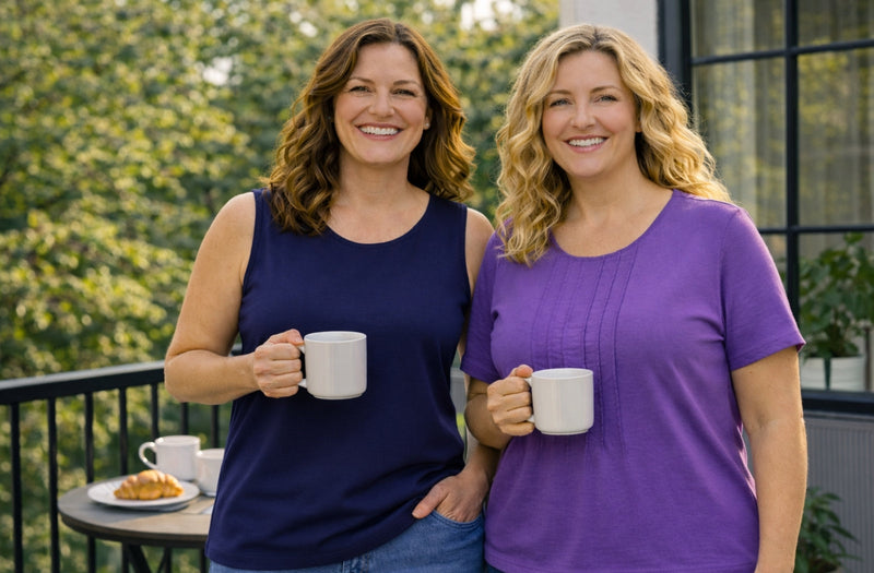 A staple in every wardrobe, our classic collection of women tops and shirts offer endless versatility. Crafted from soft and breathable fabrics, these tees come in various necklines and sleeve lengths to suit your style.