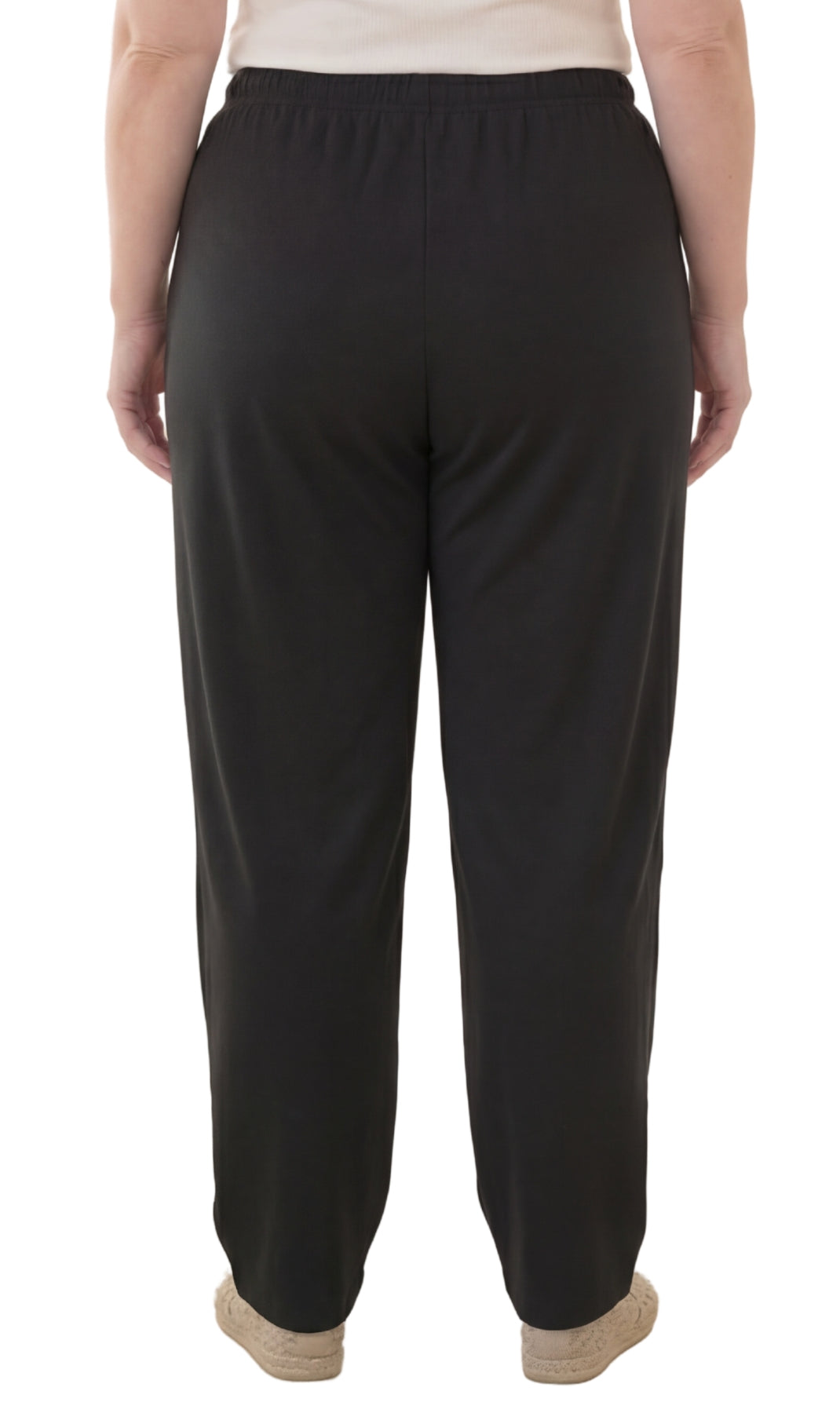 Women's Knit Pull on Pants - Cotton Blend with Flat Front waistband 63