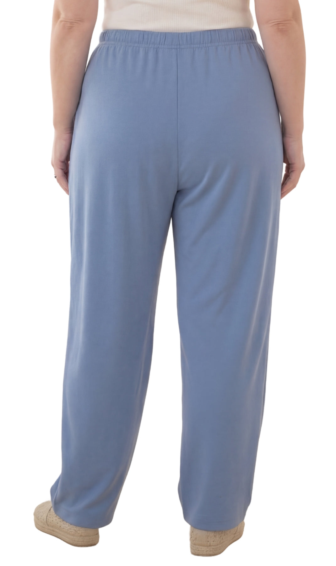 Women's Knit Pull on Pants - Cotton Blend with Flat Front waistband 67