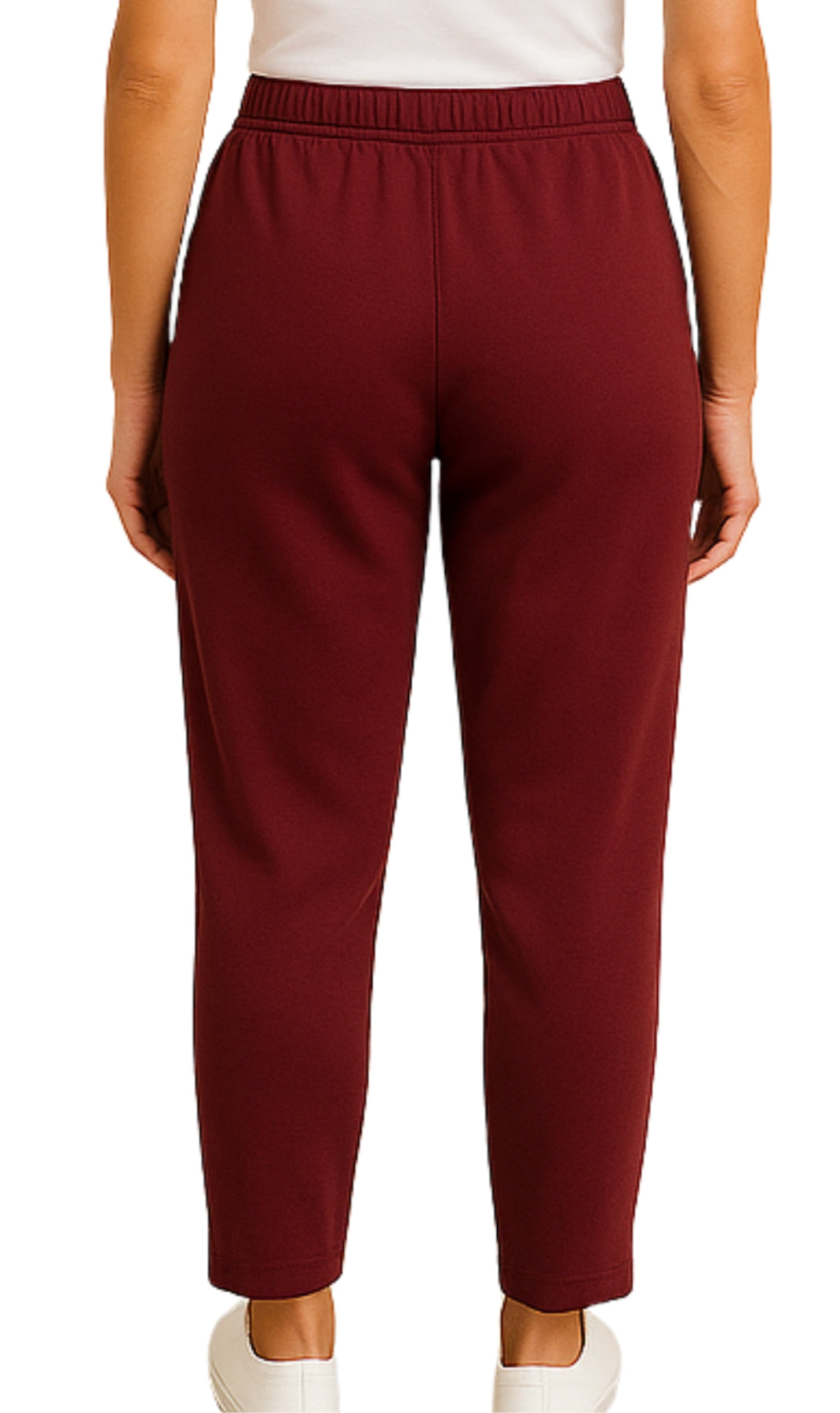 Women's Knit Pull on Pants - Cotton Blend with Flat Front waistband 24