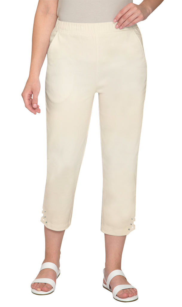 Women’s Capris with Studded Hem Detail – Right on the Edge of Dressy!