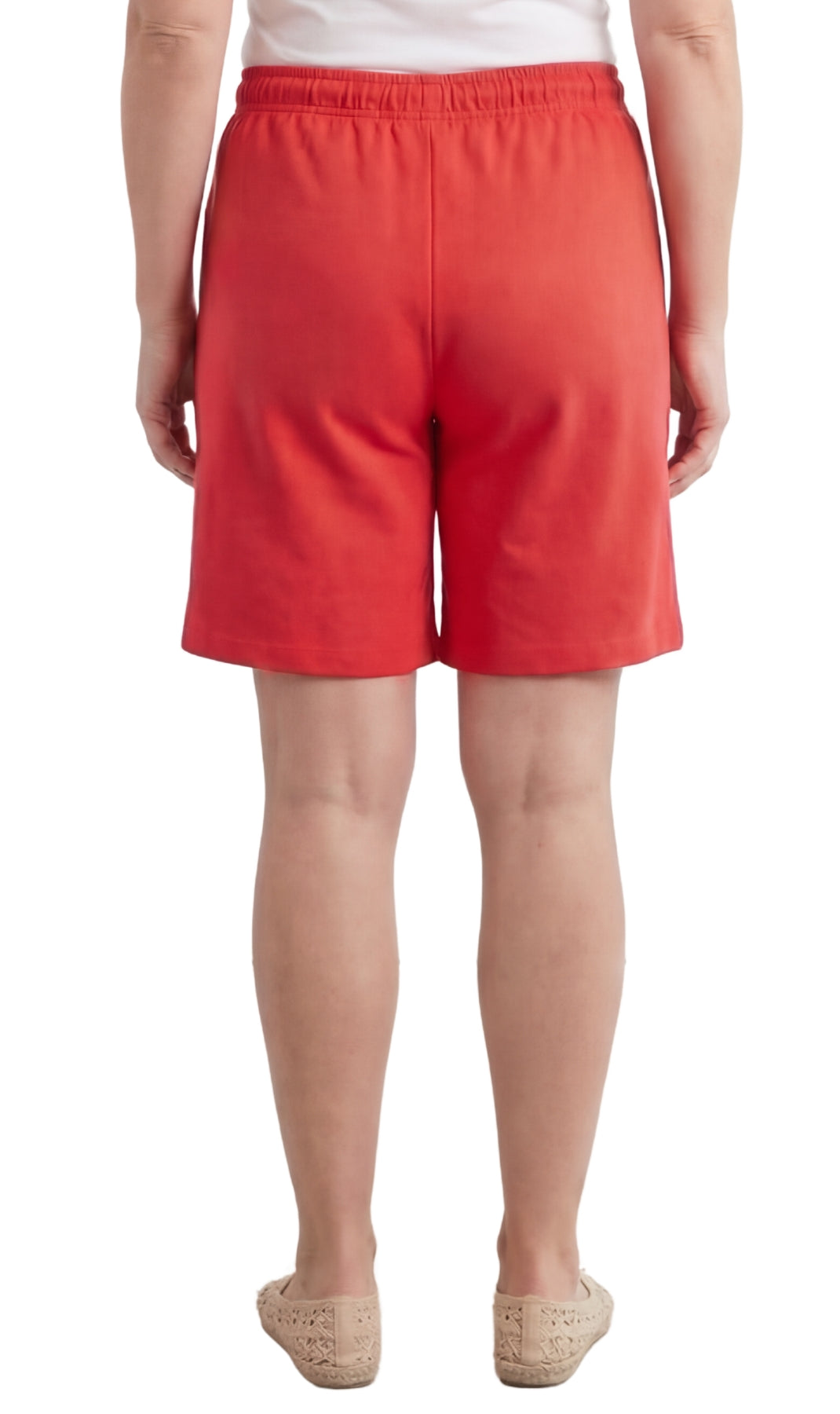 Women's Interlock Knit cotton Shorts with Elastic Waist and Adjustable Drawstring 8