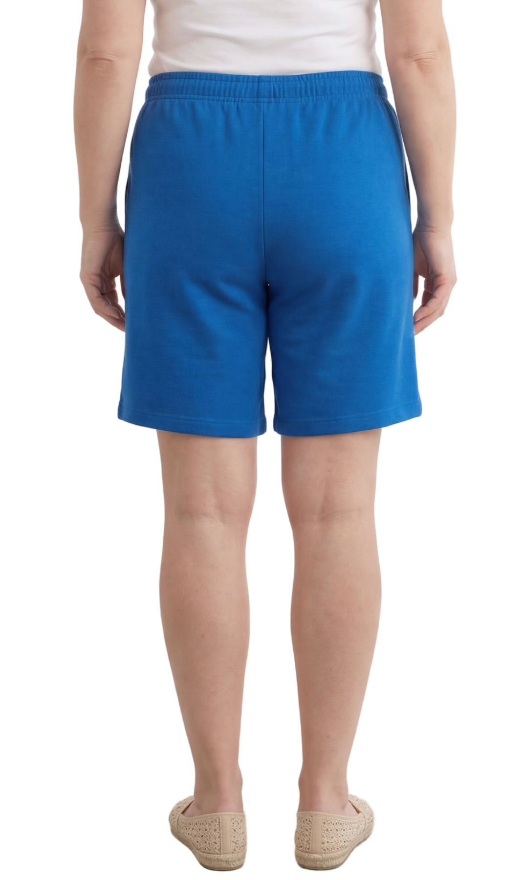 Women's Interlock Knit cotton Shorts with Elastic Waist and Adjustable Drawstring 12