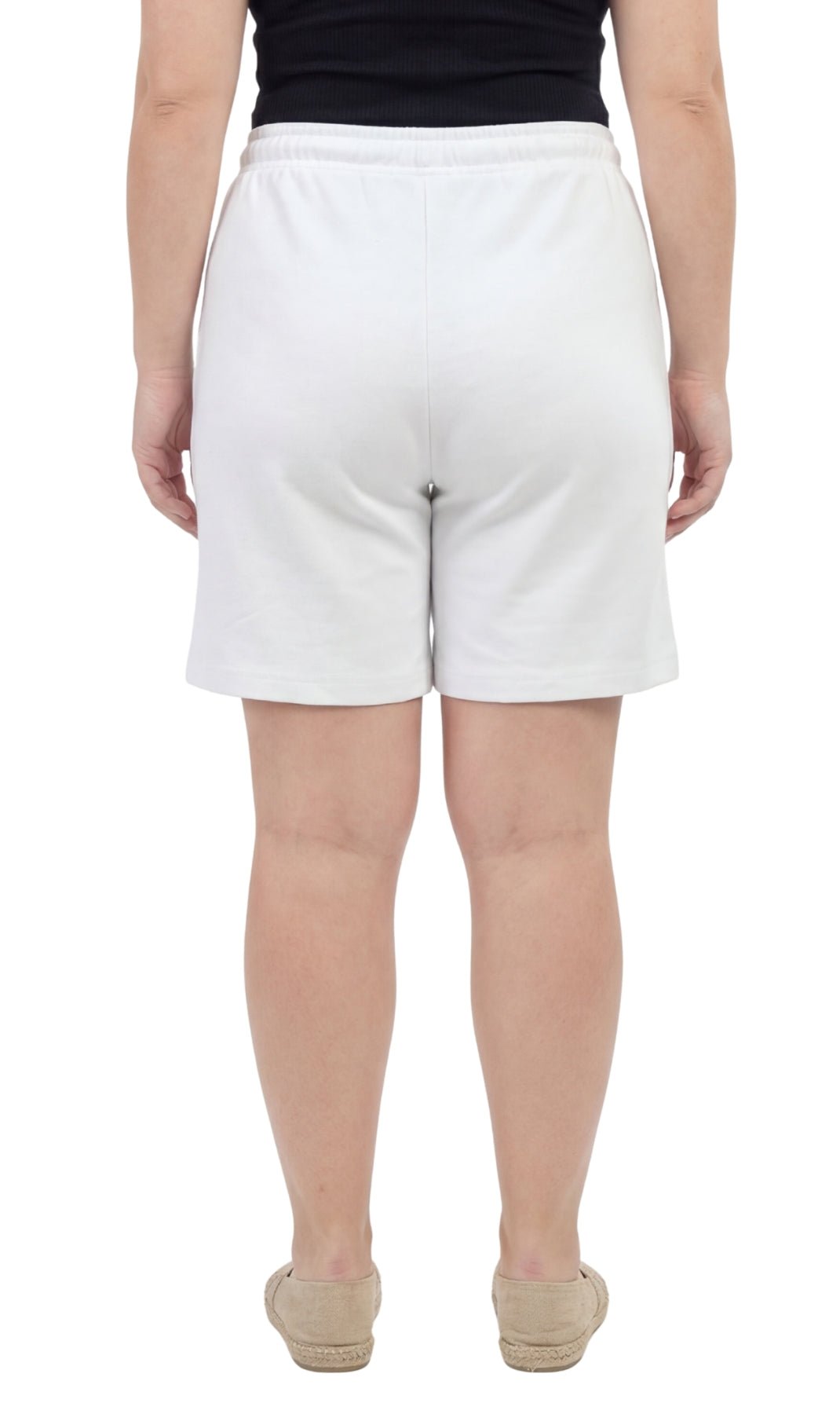 Women's Interlock Knit cotton Shorts with Elastic Waist and Adjustable Drawstring 16