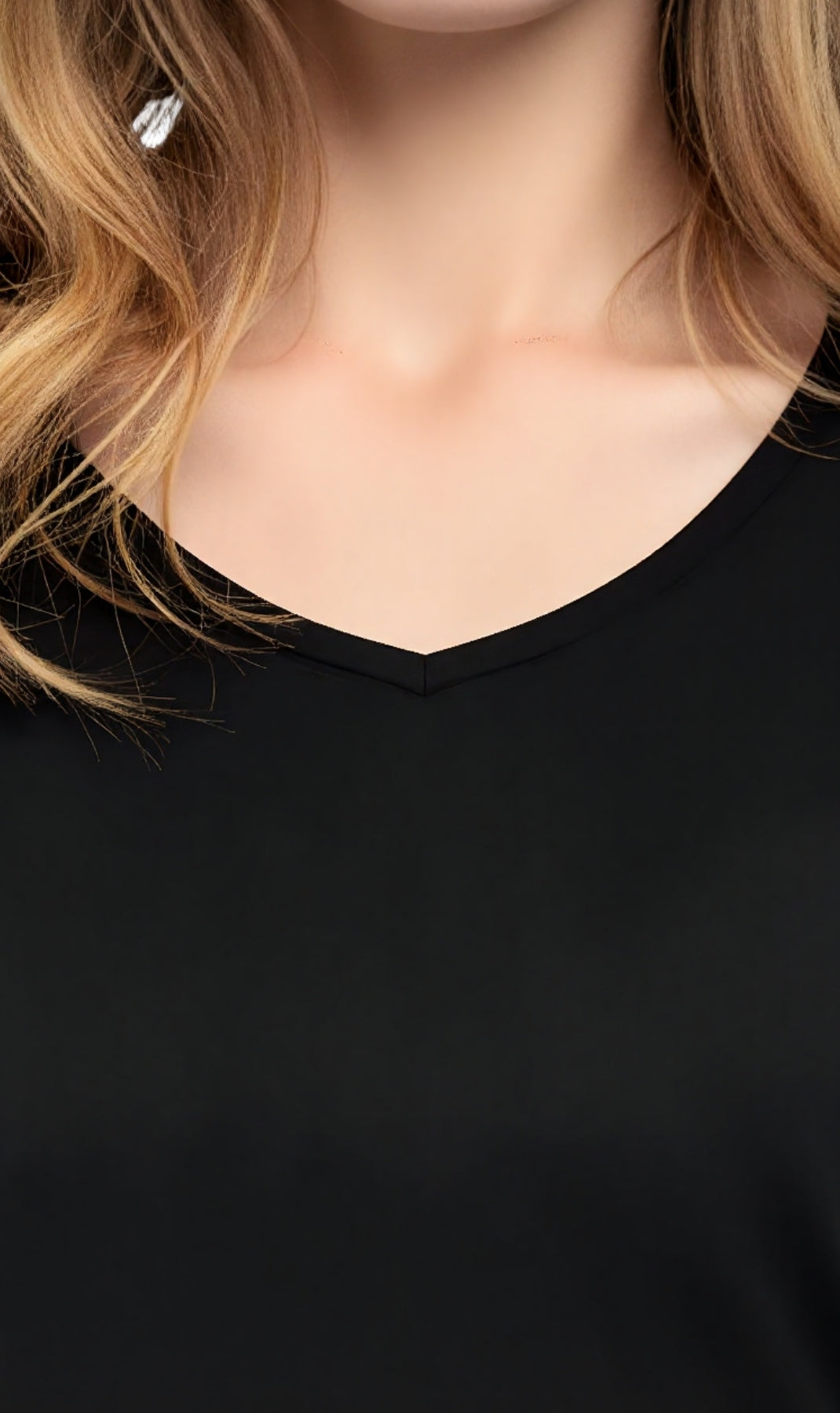 Women's Perfect Short-Sleeve V-Neck Tee Shirt - Cotton blend and Wrinkle Resistant 3