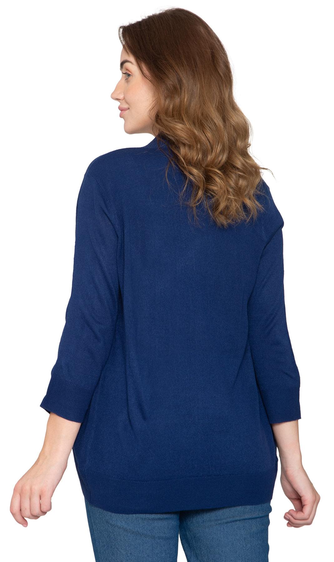 Women's Curved Hem Cardigan with open front in Soft Cashmere like