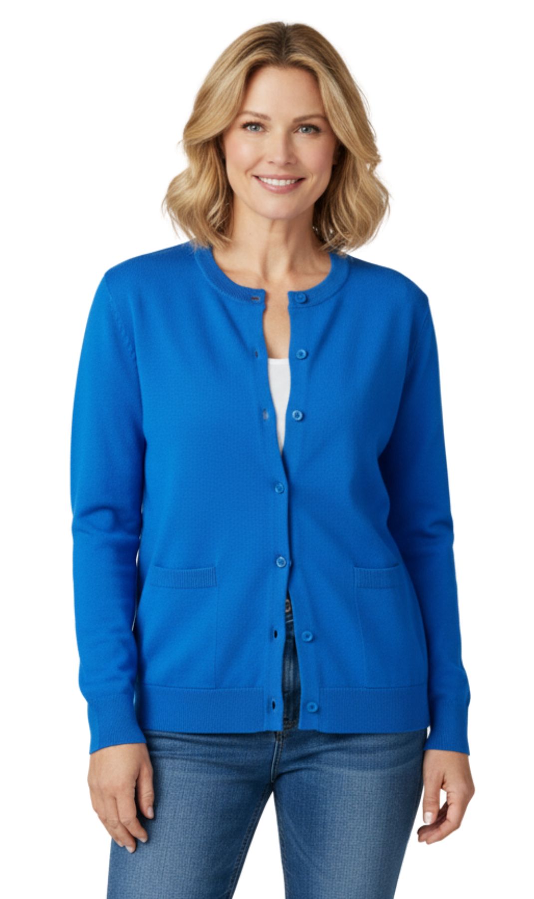 Women's Cotton Cardigan With Pockets