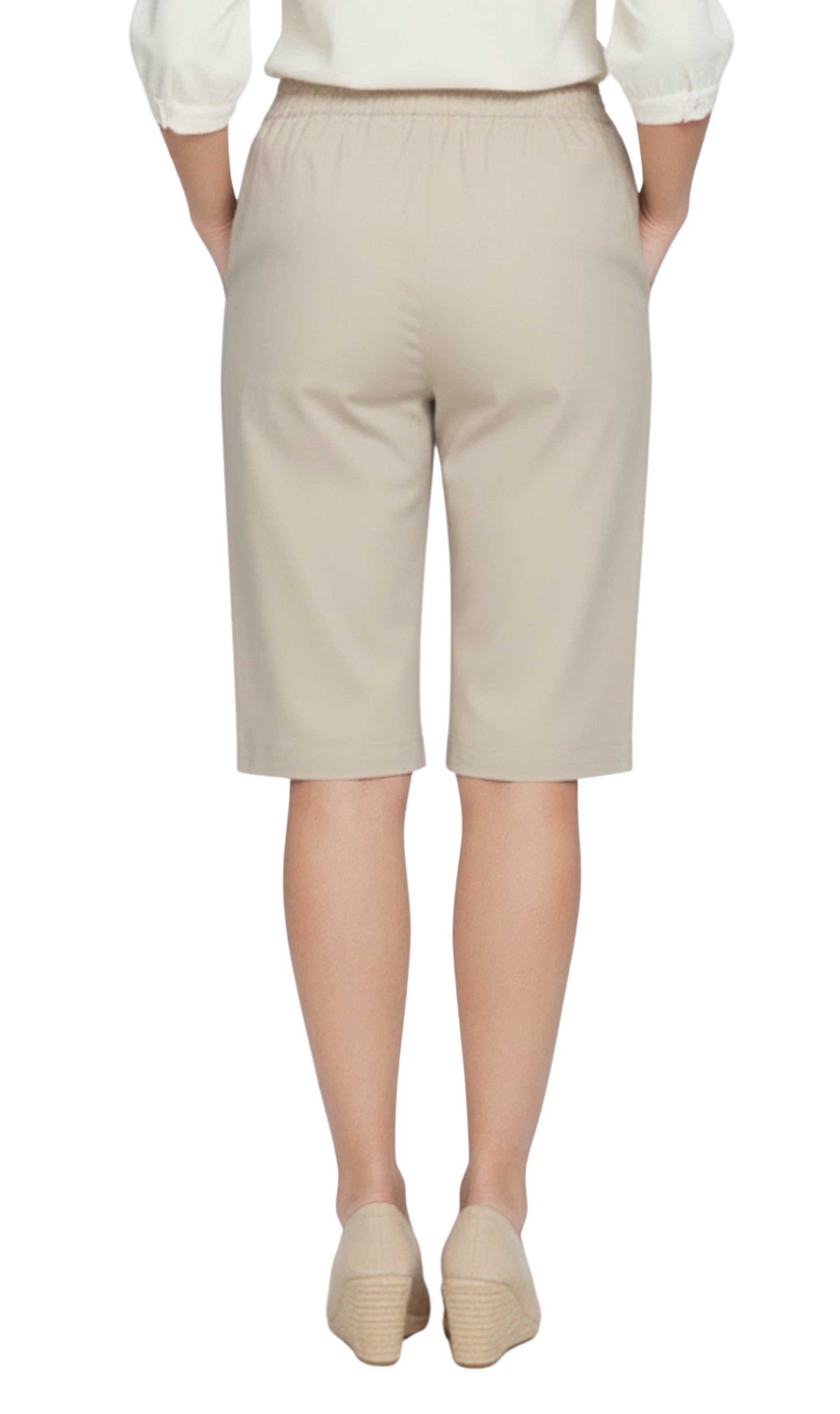 Women's Easy Pull on Bermuda Shorts in Denim and Twill 47