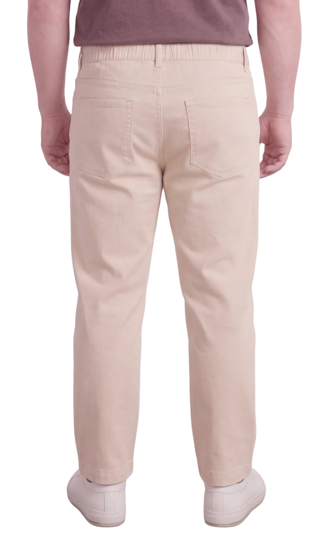 Men’s Lightweight Casual Elastic Waist Pull-On Jeans – Denim & Twill Pants with Easy Fit 18