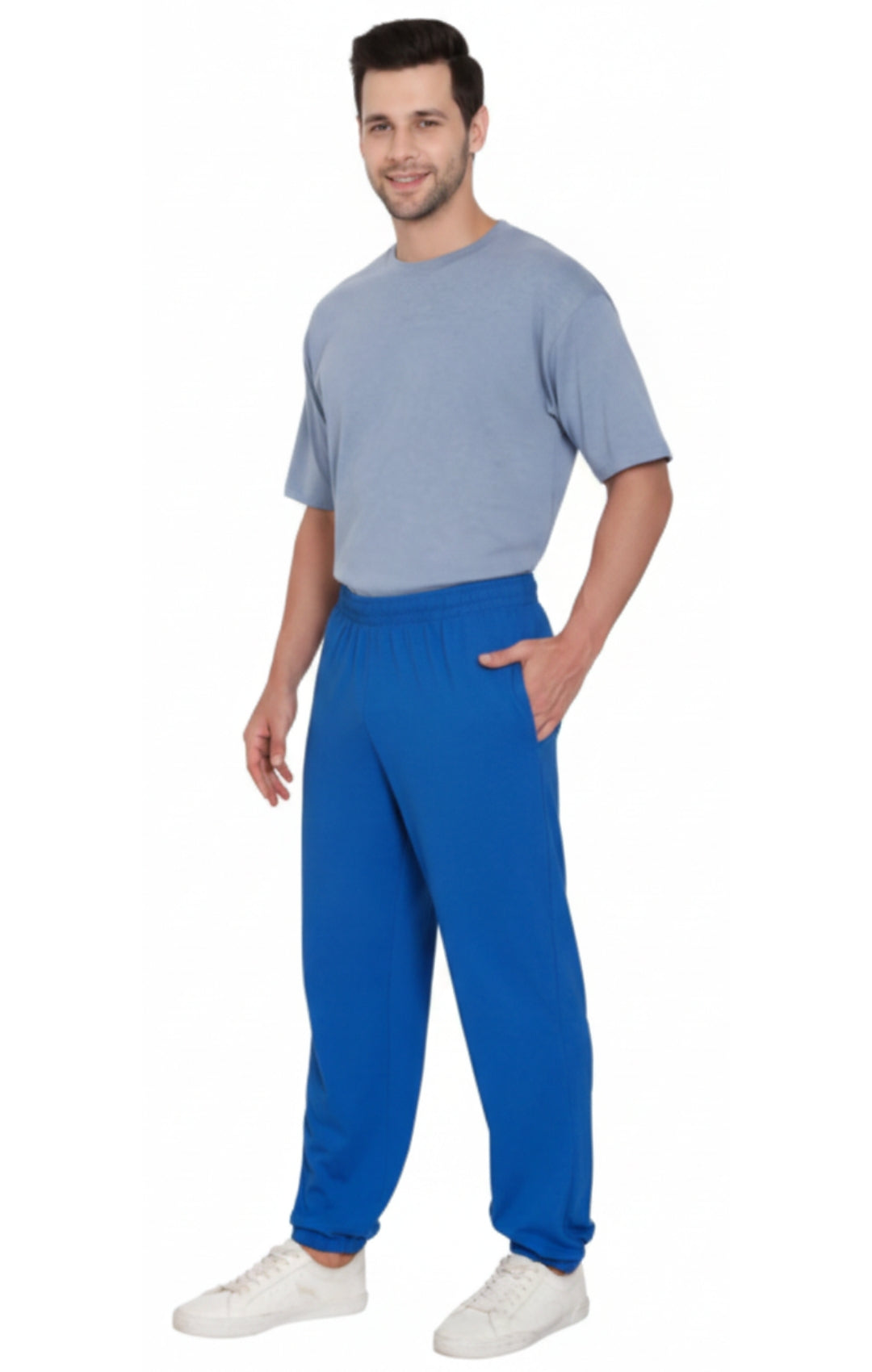 Mens Pull On Elastic Waist Knit Pants - Relaxed Dressing for Comfort 34