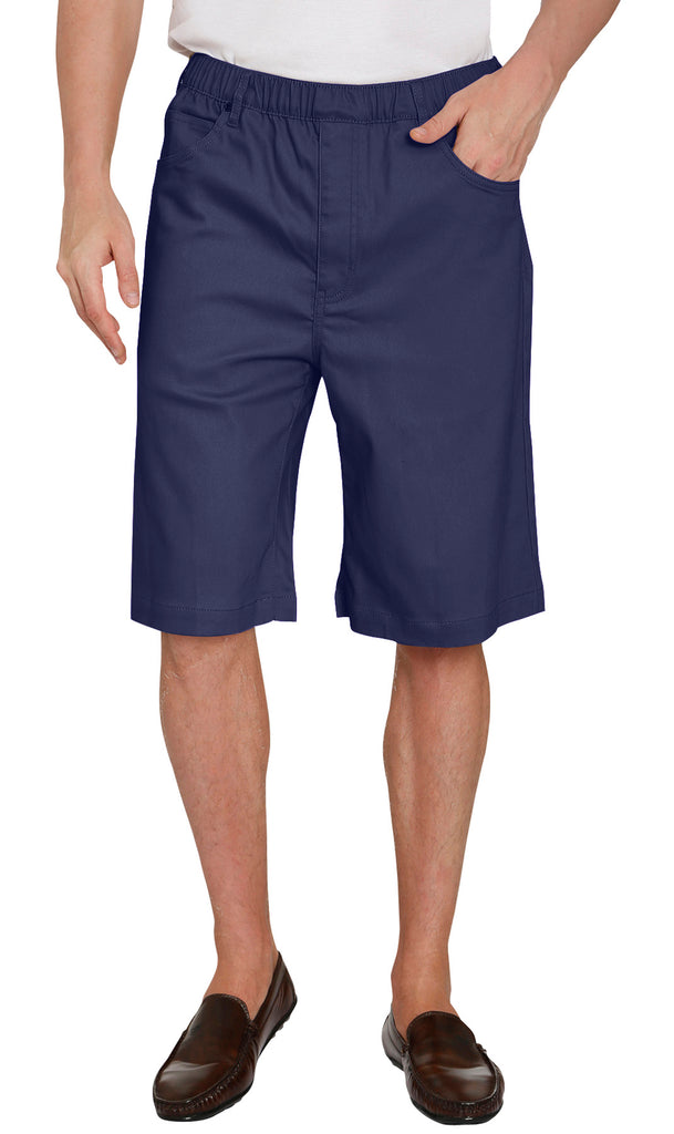 Men's Pull On Shorts – Easy Step-In Styling Free of Buttons and Snaps