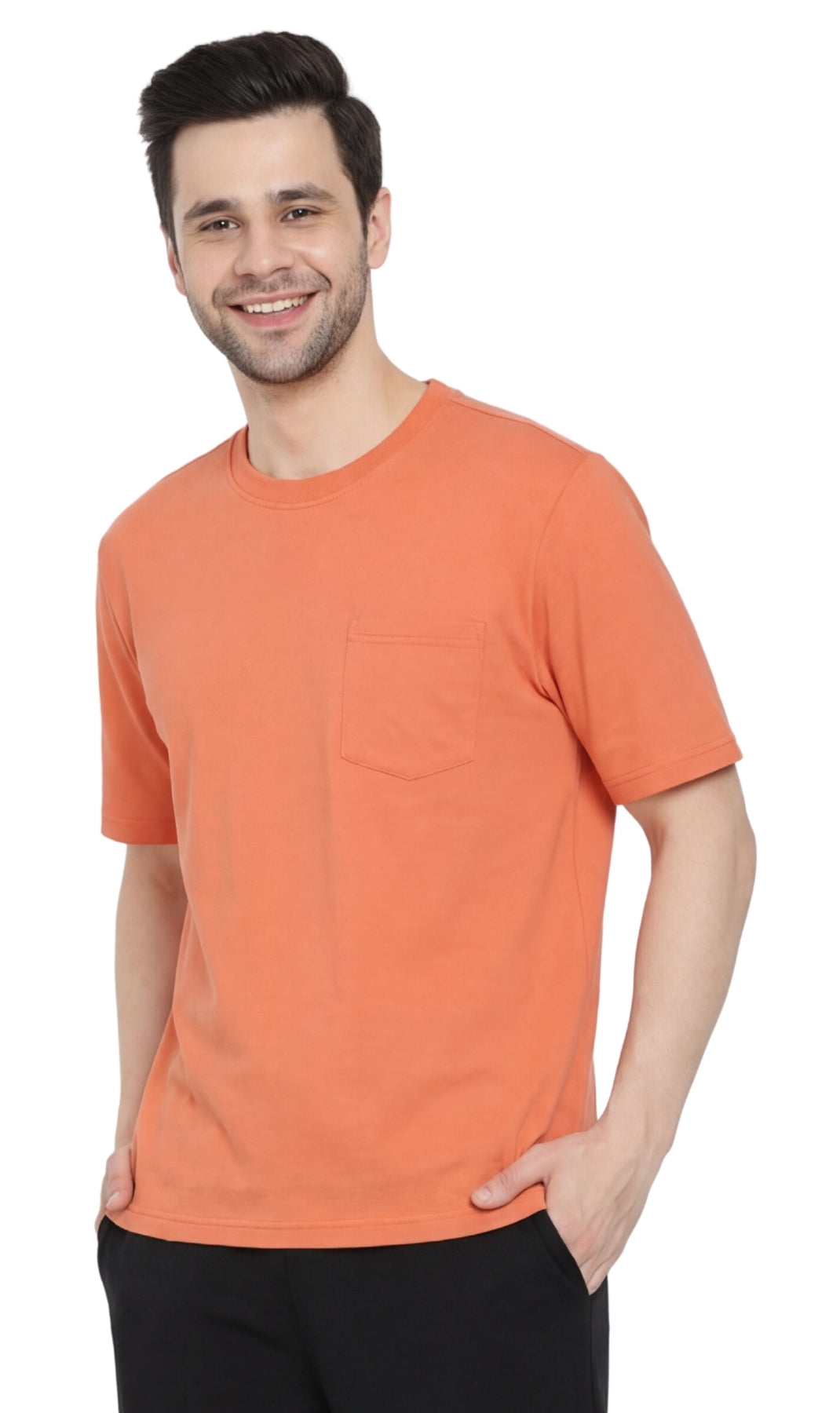 Men's Heavyweight Short Sleeve Crew Neck T-Shirt 18