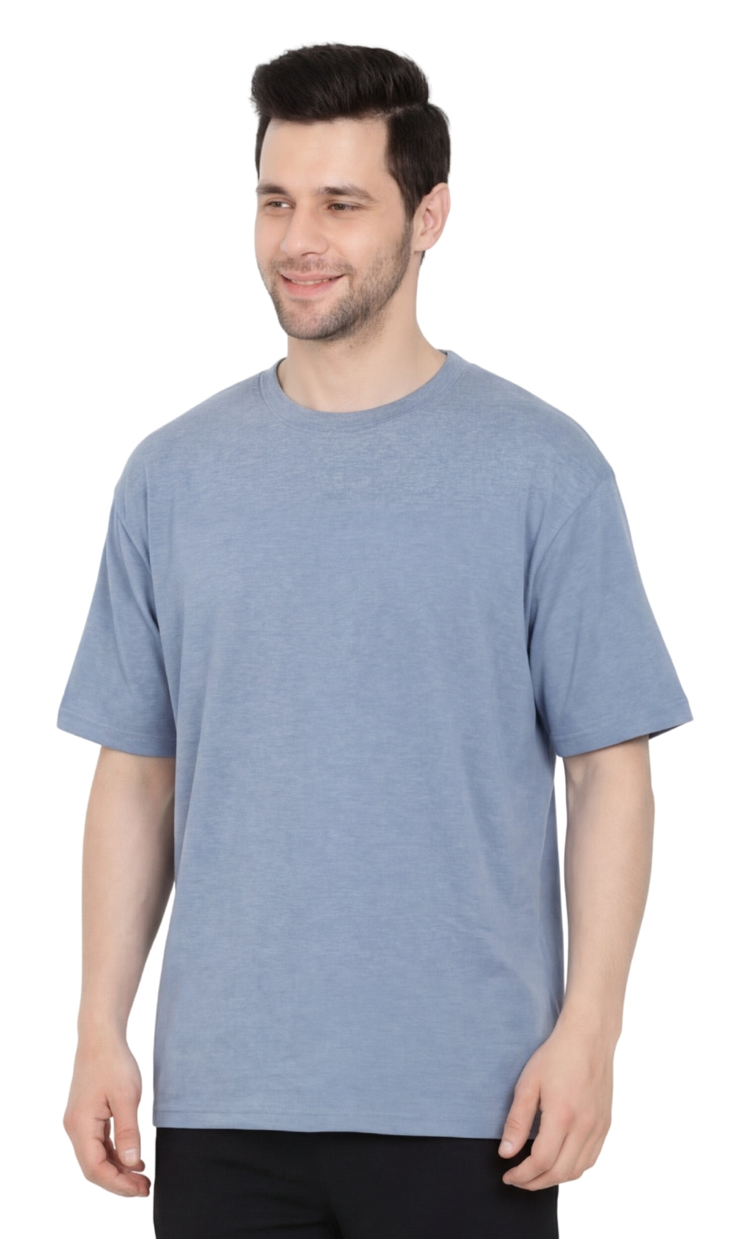 Men’s Heavyweight Crew Neck T-Shirt – Short Sleeve Solid Color Tee with Relaxed Fit 6