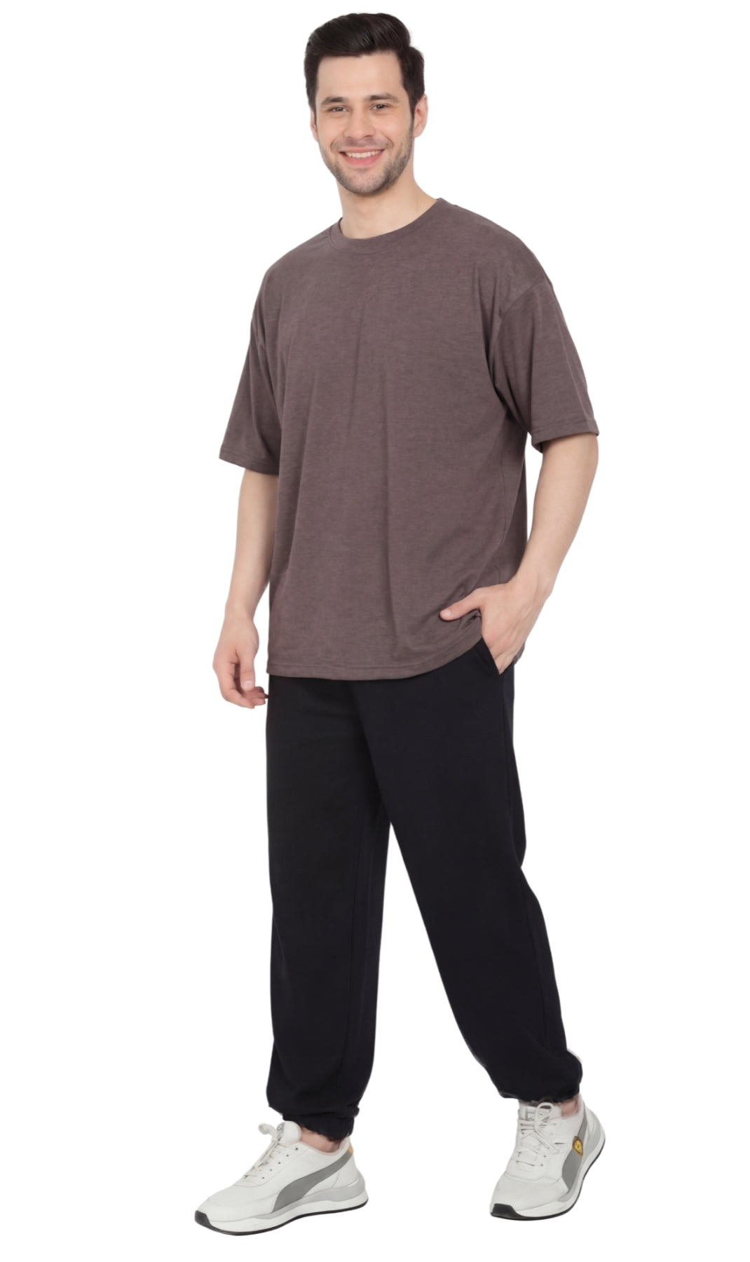 Men’s Heavyweight Crew Neck T-Shirt – Short Sleeve Solid Color Tee with Relaxed Fit 14