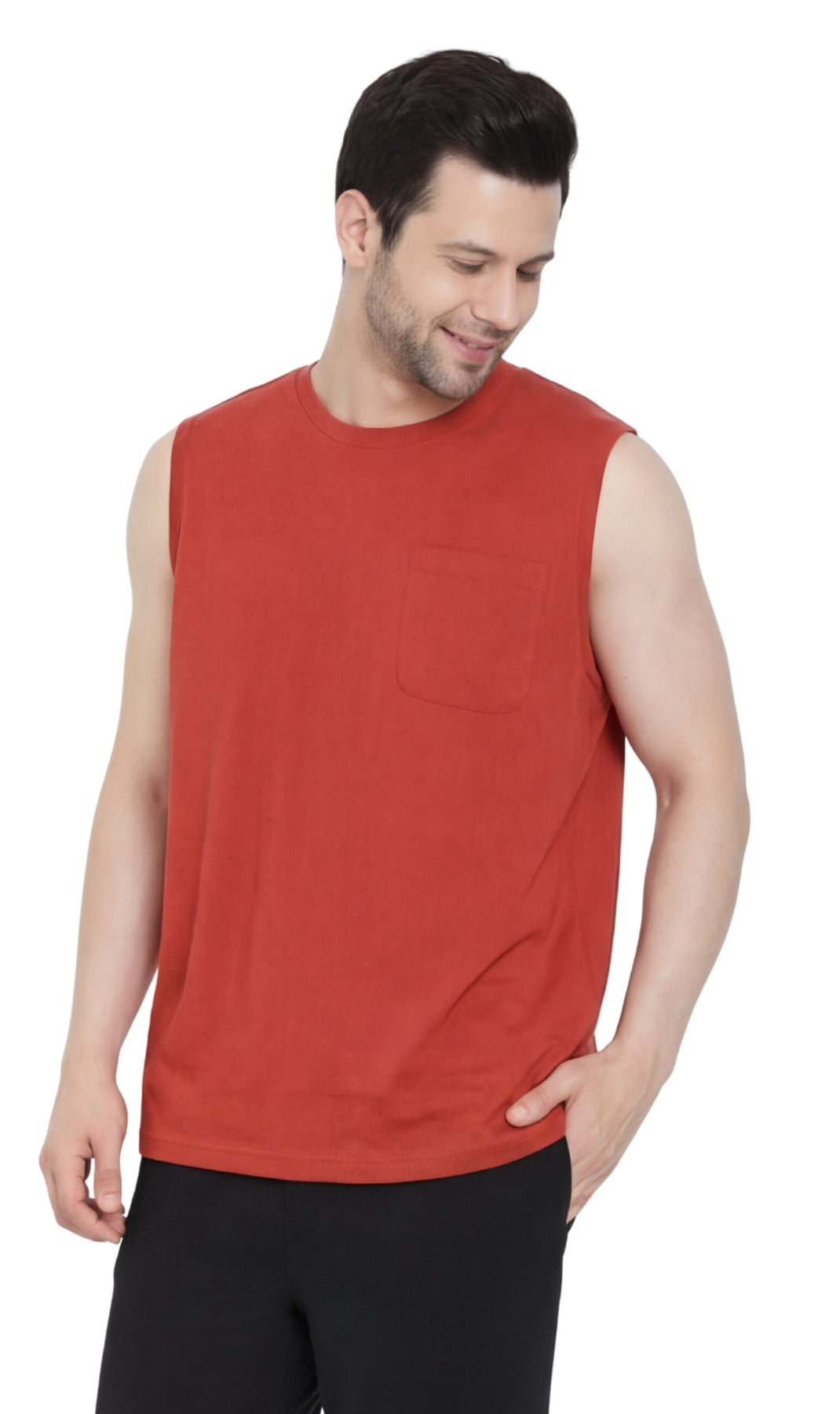 Men's Sleeveless Crew Neck T-Shirt 18