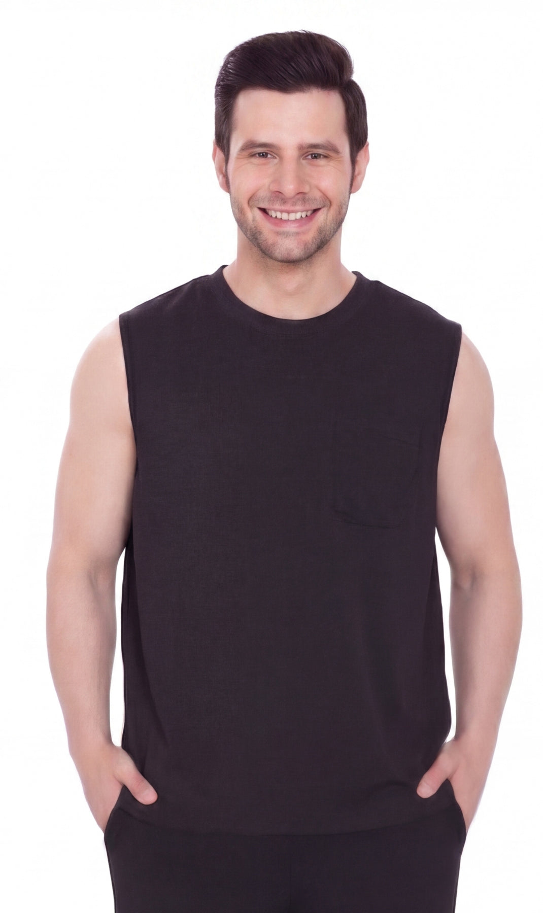 Men's Sleeveless Crew Neck T-Shirt 1