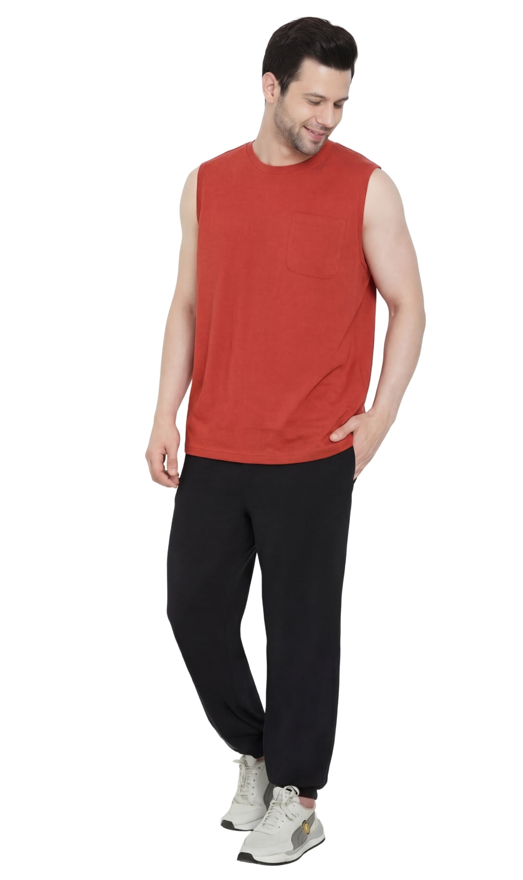 Men's Sleeveless Crew Neck T-Shirt 21