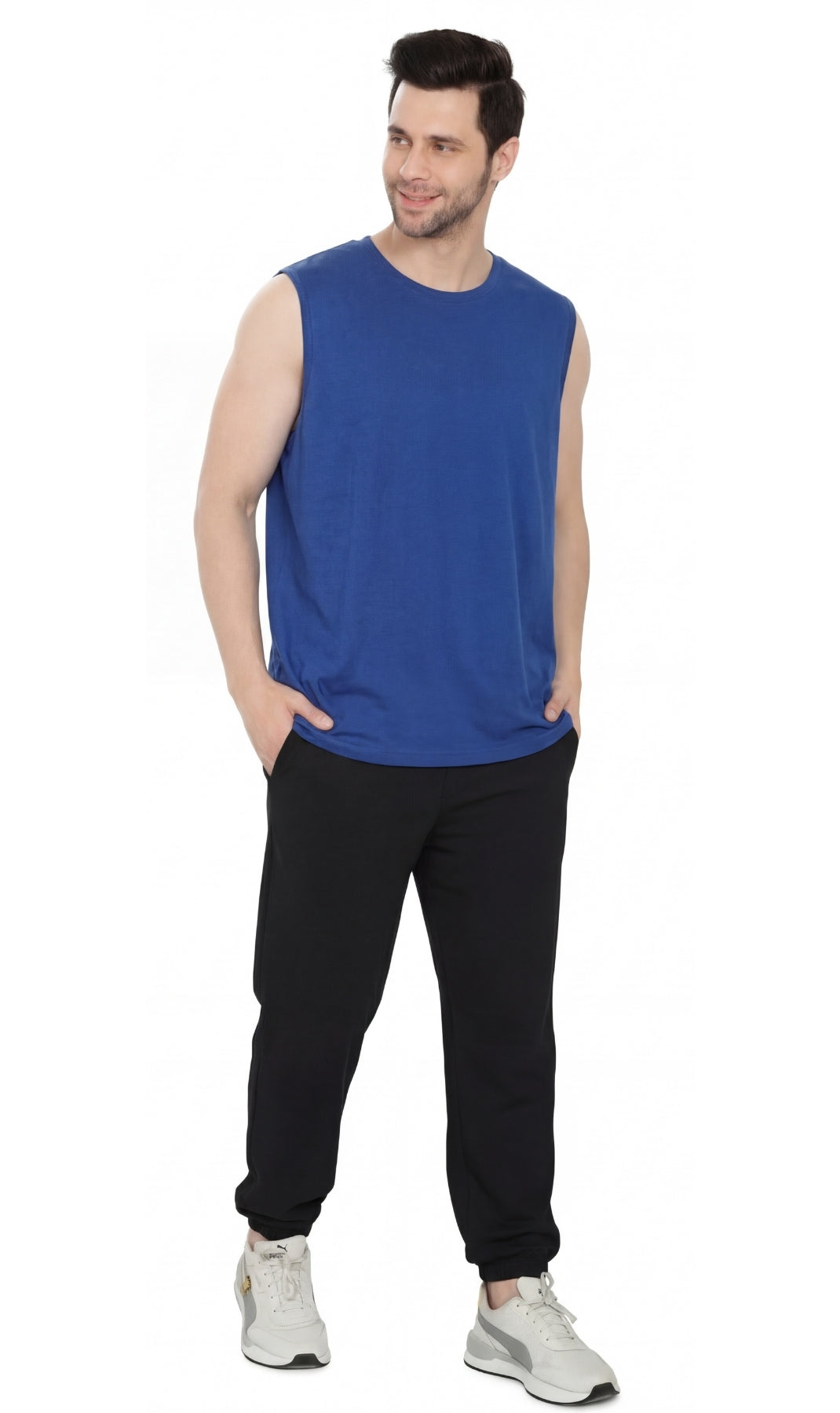 Men's Sleeveless Crew Neck T-Shirt 17