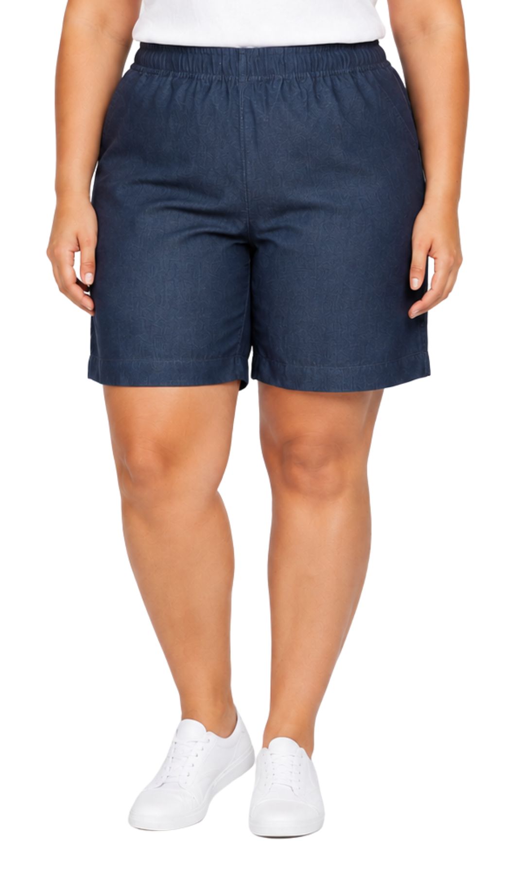 Women's Pull-On Denim and Twill Shorts — Stretch Waist No Zipper