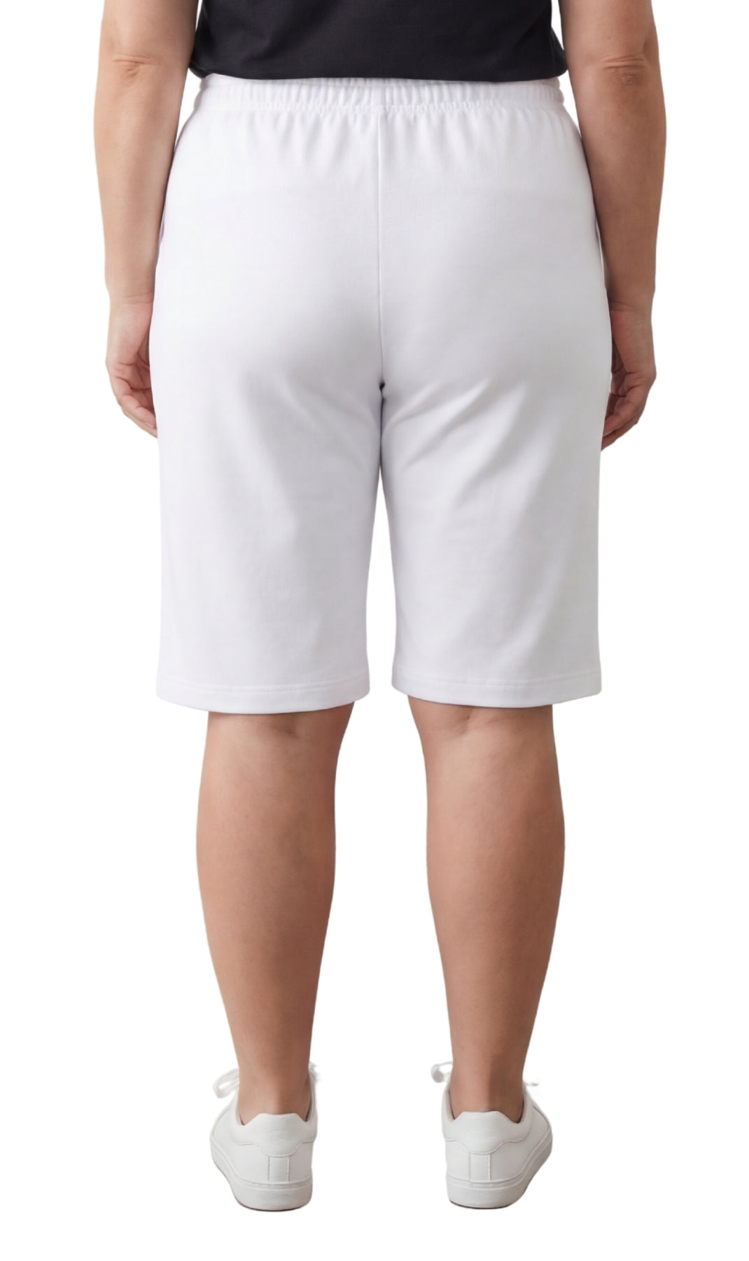 Women's Easy Pull on Bermuda Shorts in Denim and Twill 42