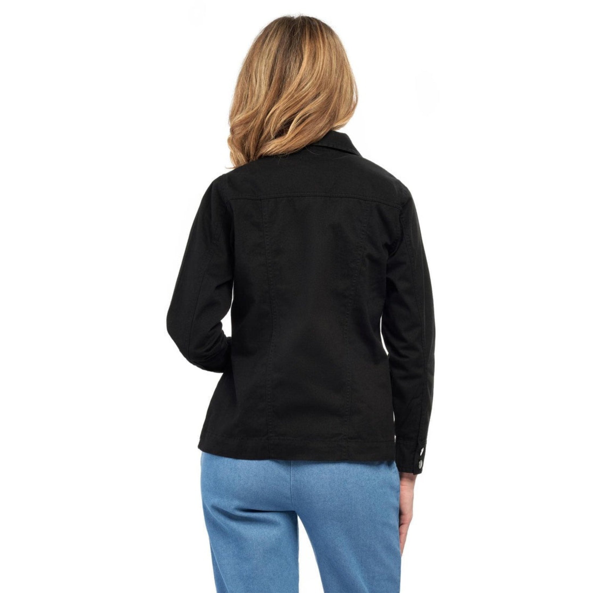 Women's Button Front Brushed Twill Jacket 3