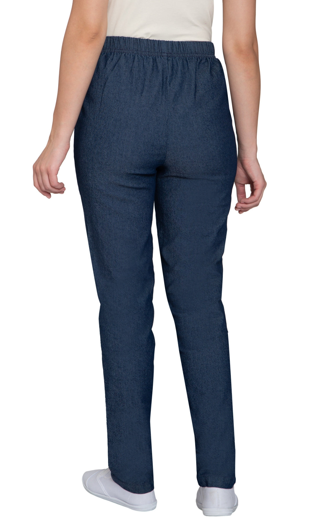 Women's Elastic Waist Pull On Denim Jeans - Soft & Lightweight with a bit Stretch 2