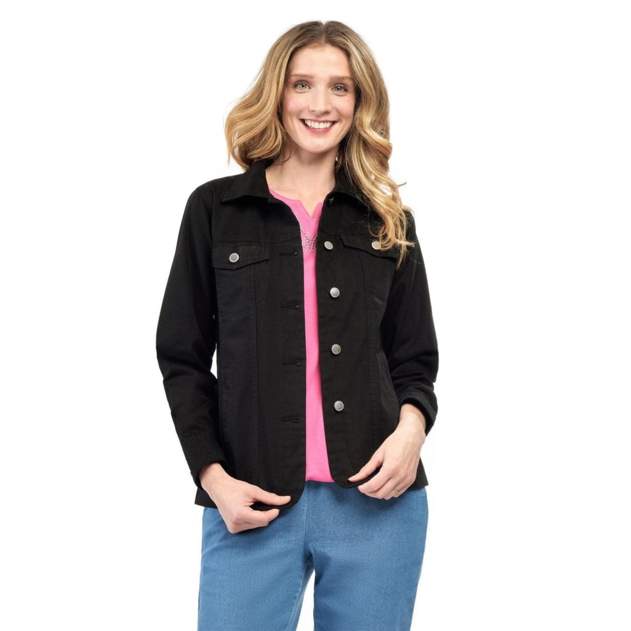 Women's Button Front Brushed Twill Jacket 4