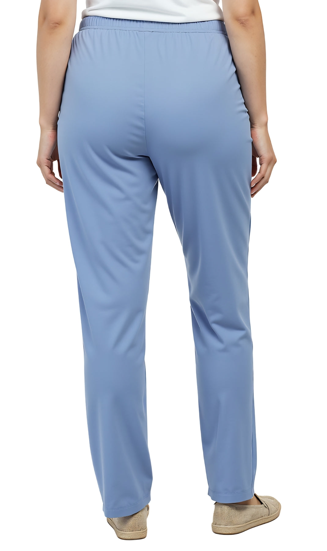 Women's Knit Pull on Pants - Cotton Blend with Flat Front waistband 35