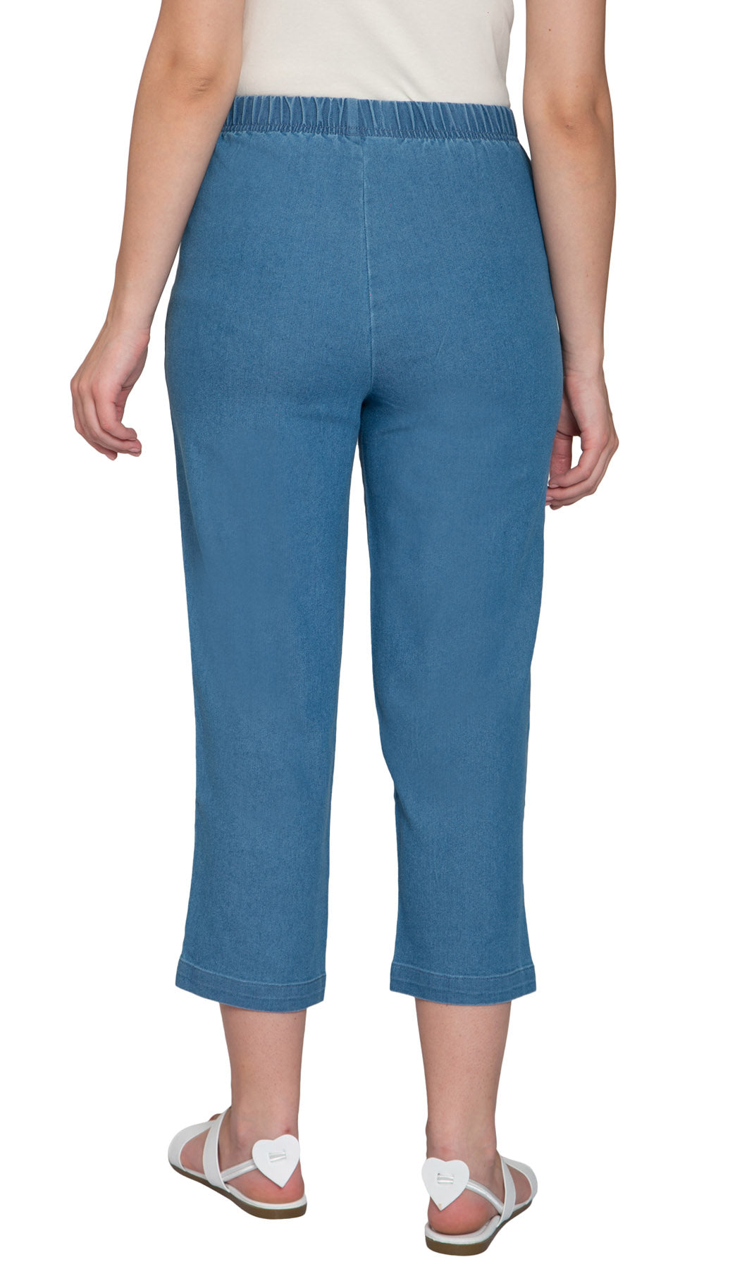 Turtle Bay Apparel Women's Lightweight Stretch Denim Capri Pants