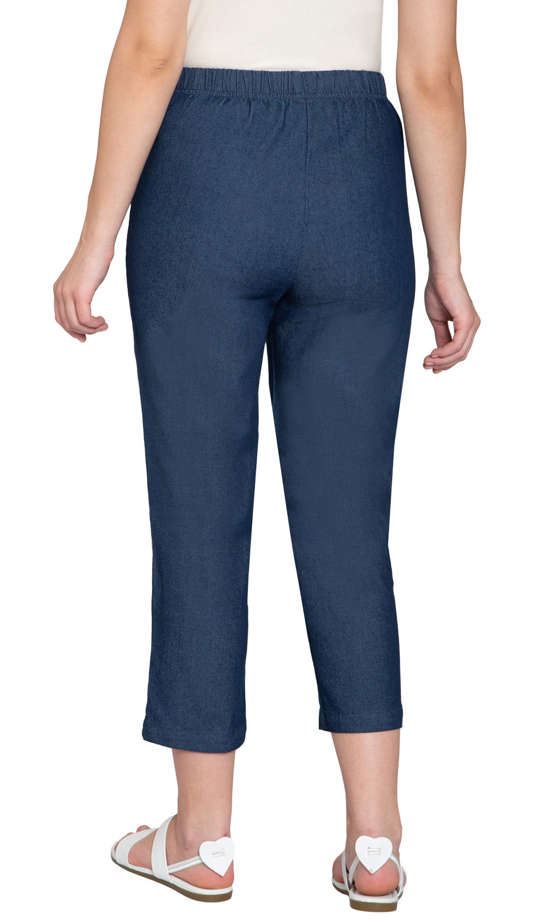 Turtle Bay Apparel Women's Lightweight Stretch Denim Capri Pants