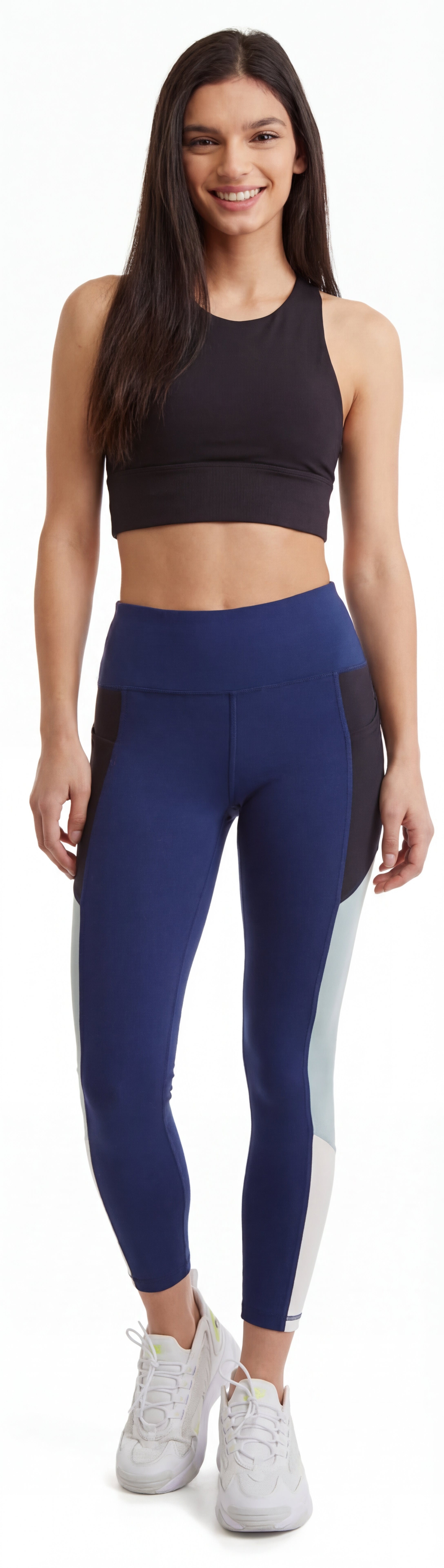 Women's Side Color Block Leggings 24" inseam by CoverGirl