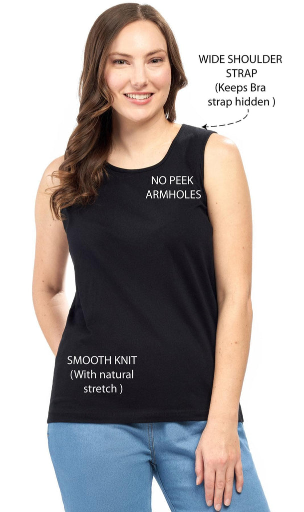 SLEEVELESS TANK - More Modest Than a Tank Yet Just as Cool and