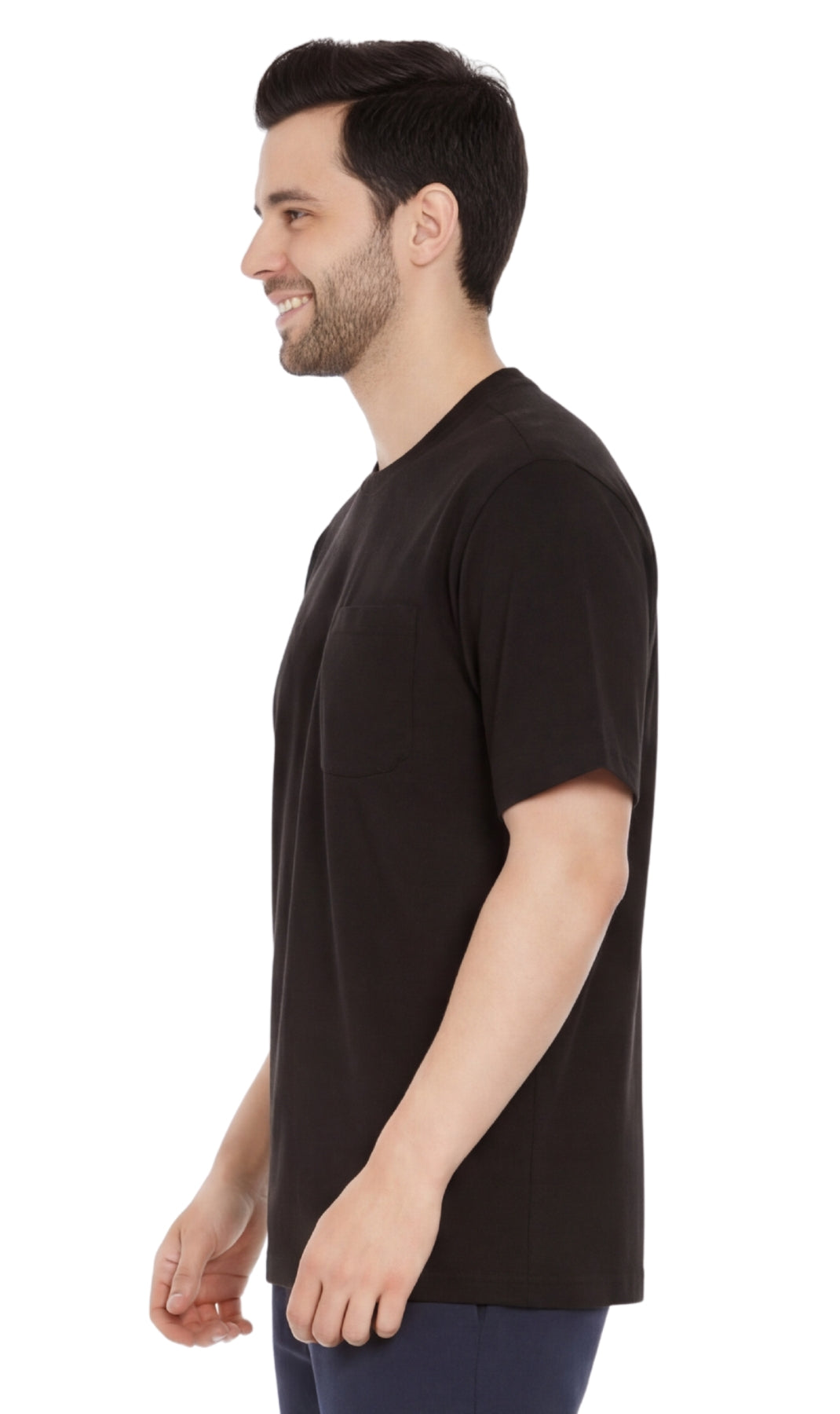 Turtle Bay New York Men’s Heavyweight Short Sleeve Crew Neck T-Shirt – Regular Fit Cotton Blend with Chest Pocket 16