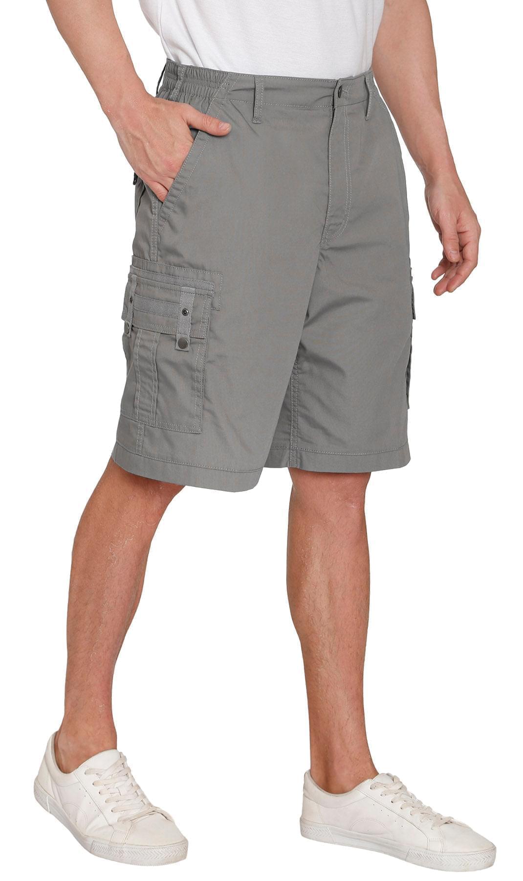 Men's Elastic Waist Cargo Shorts - Comfort and Functionality for Any Adventure side TURTLE BAY APPAREL