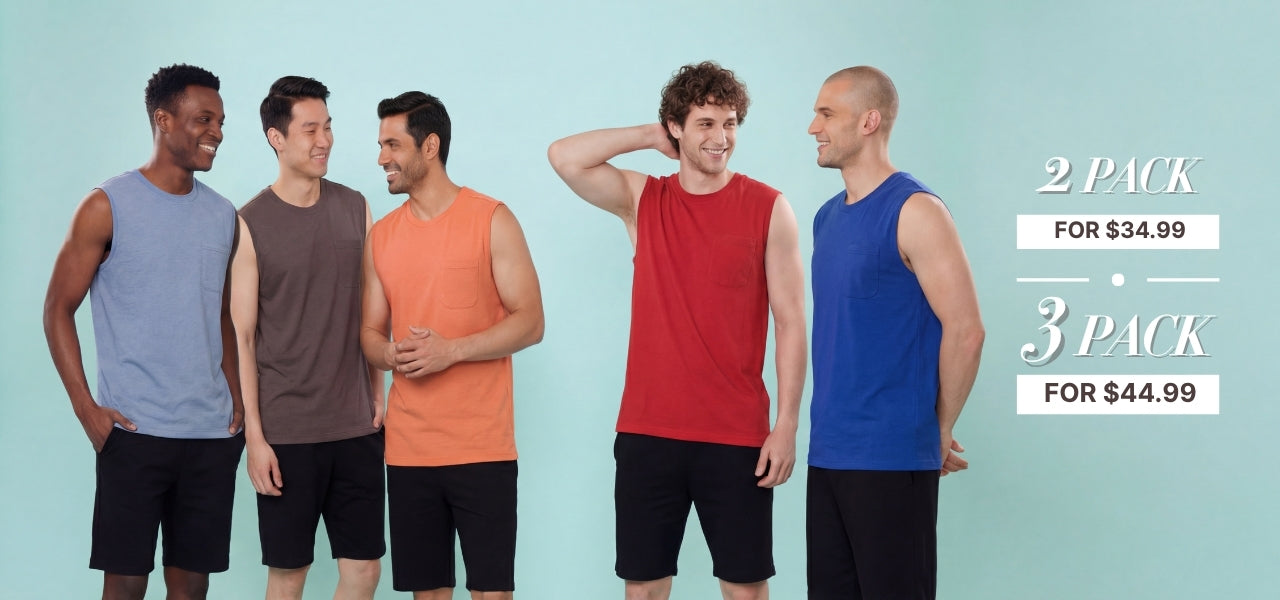 Turtle Bay New York Men's_Sleeveless_Crew_Neck_T-Shirt multipacks combo pack