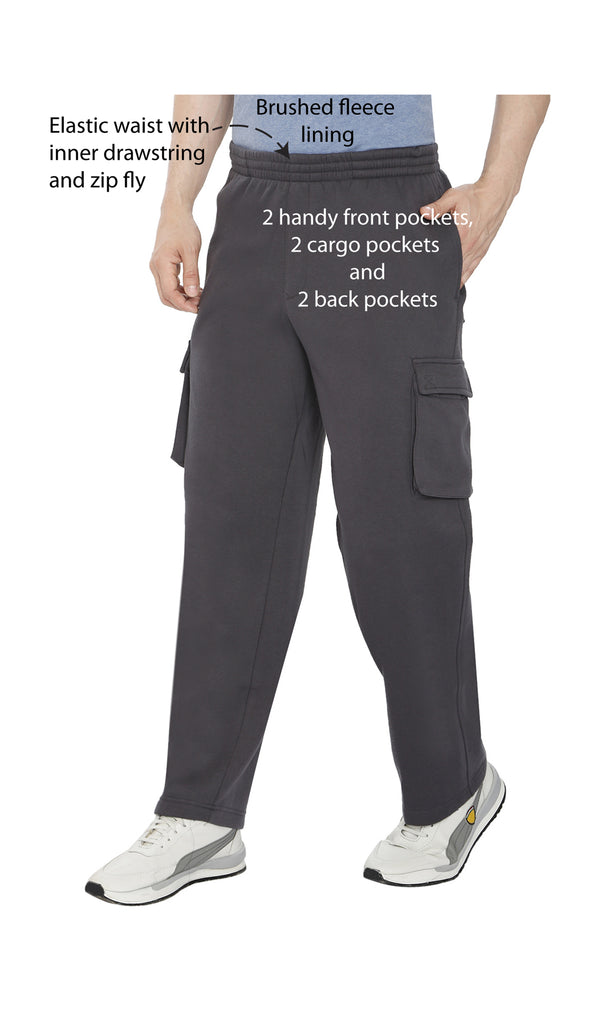 Men's Fleece Cargo Pants – Comfy Sweatpants for No-Chill Chillin'