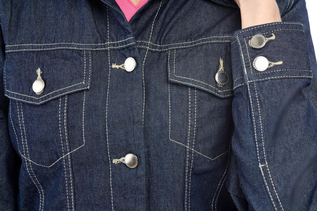 TURTLE Women\'s Jacket Front APPAREL Classic – BAY Button Denim
