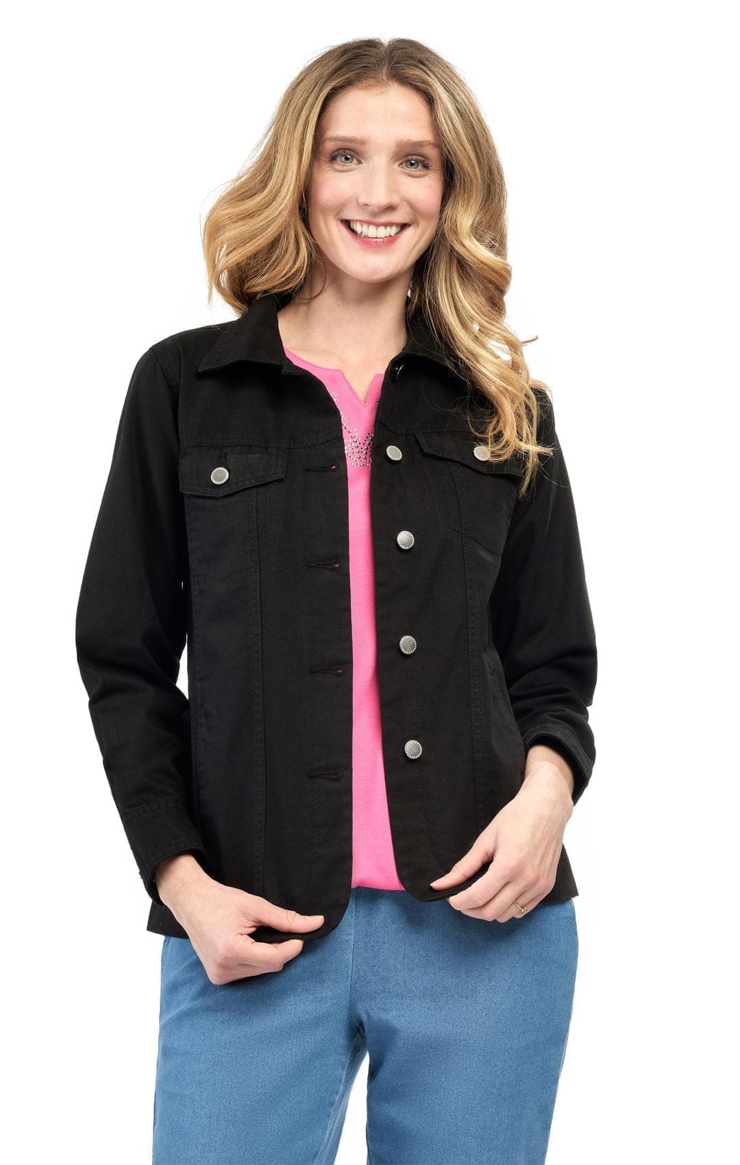 Women's Button Front Brushed Twill Jacket – TURTLE BAY APPAREL