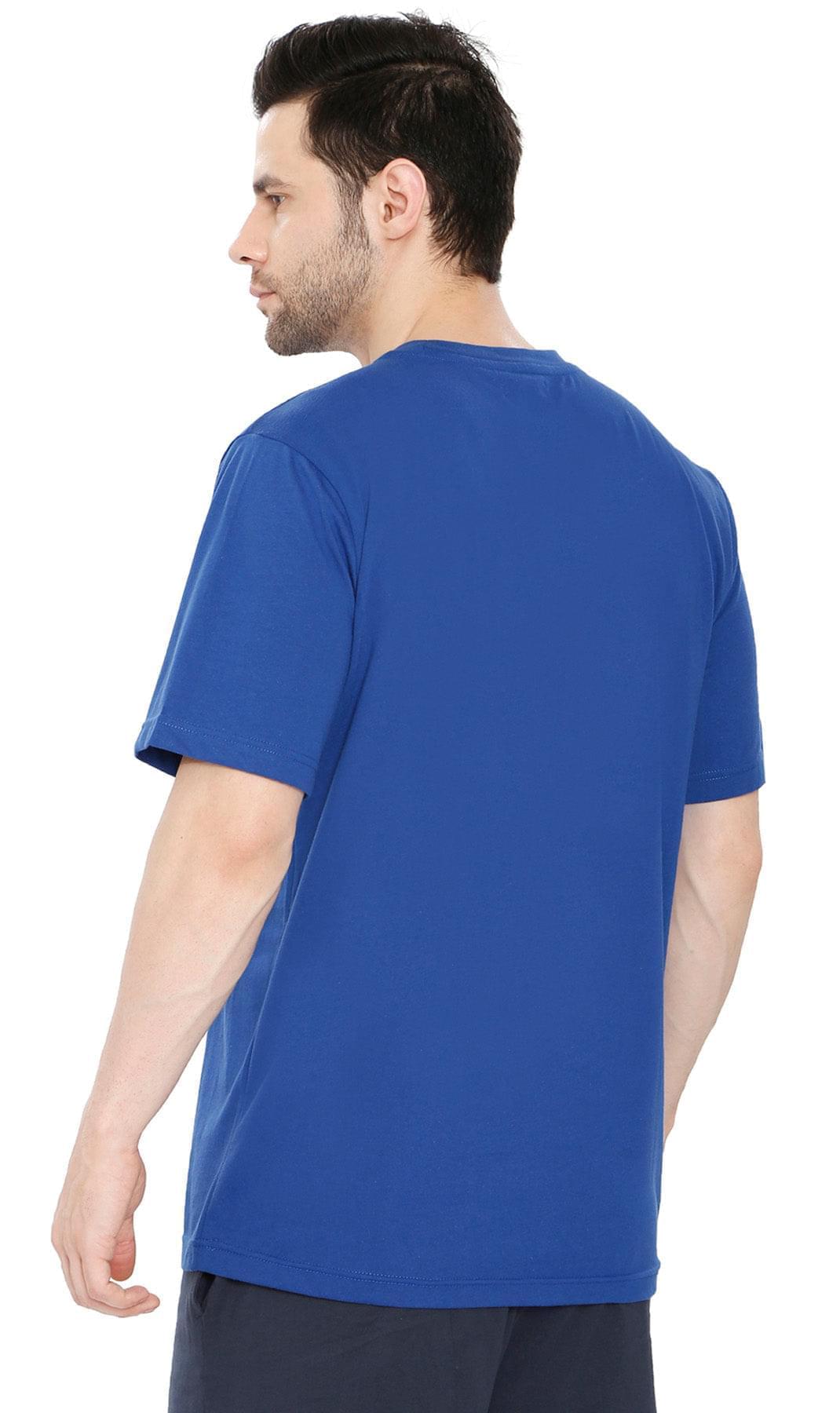Men's Crew Neck Pocket Tee Shirt - Sturdy Jersey Keeps Its Shape- BACK-TURTLE BAY APPAREL
